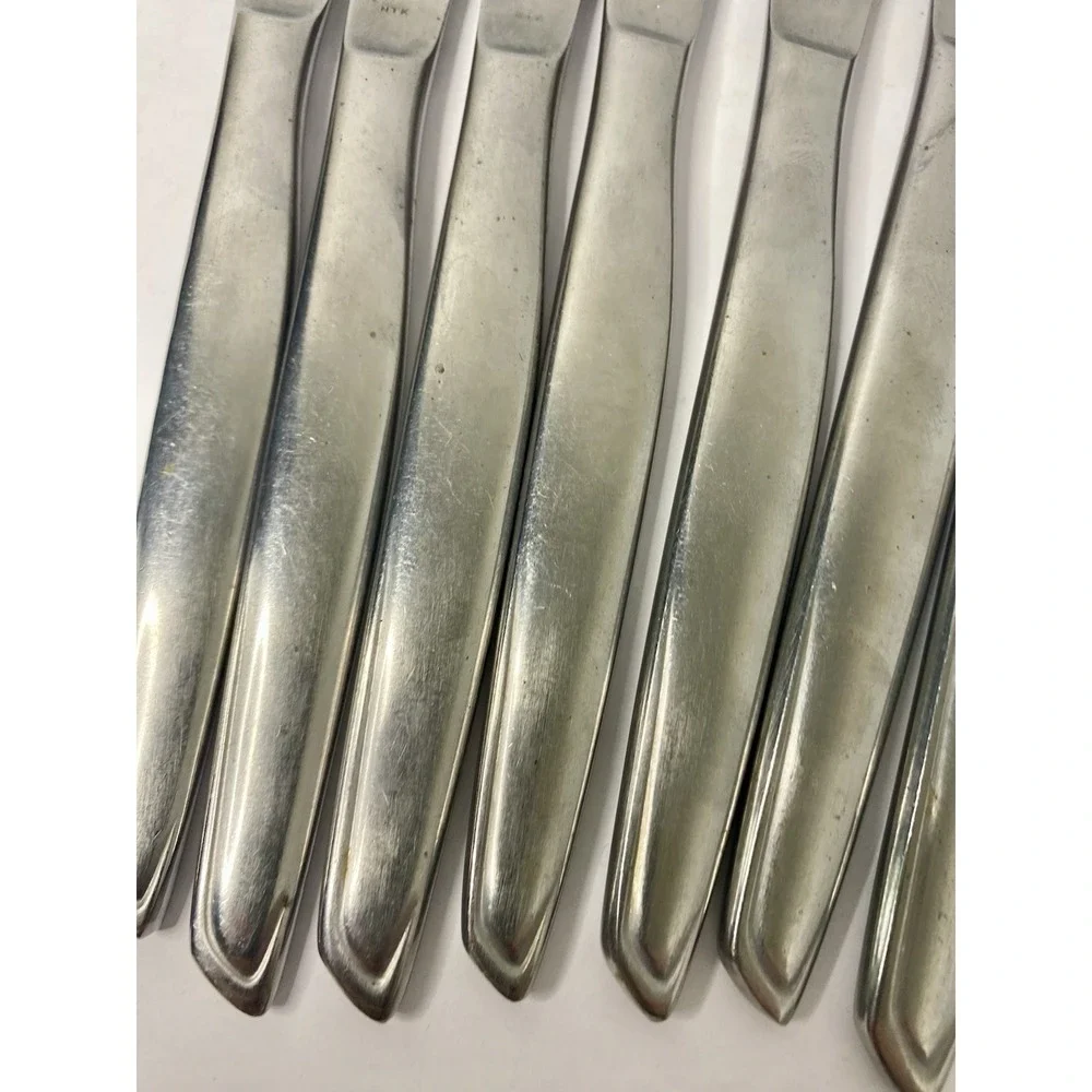 Noritake Stainless Fantasy 7 Dinner Knives 8 1/4